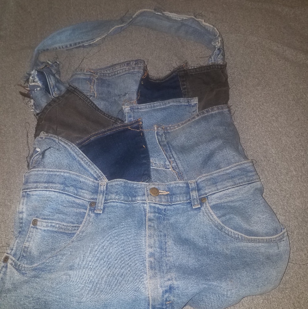 Handmade denim bag